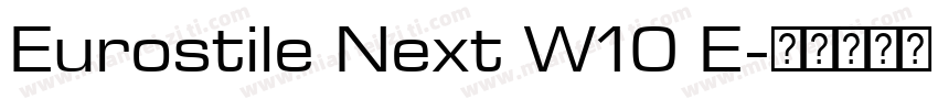 Eurostile Next W10 E字体转换